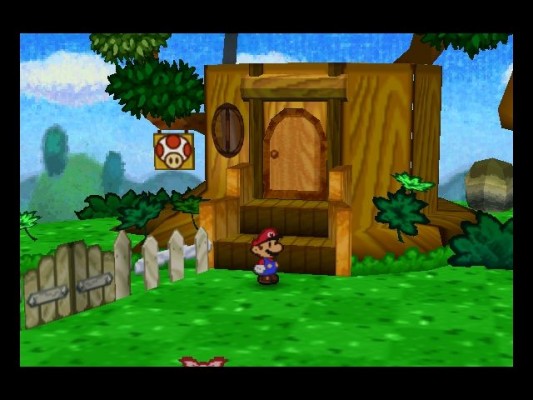 Paper Mario maison Toad